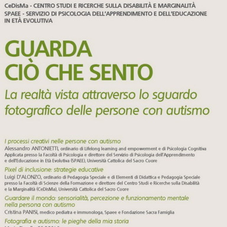 Seminario “Guarda ciò che sento” – 5 giugno, Milano