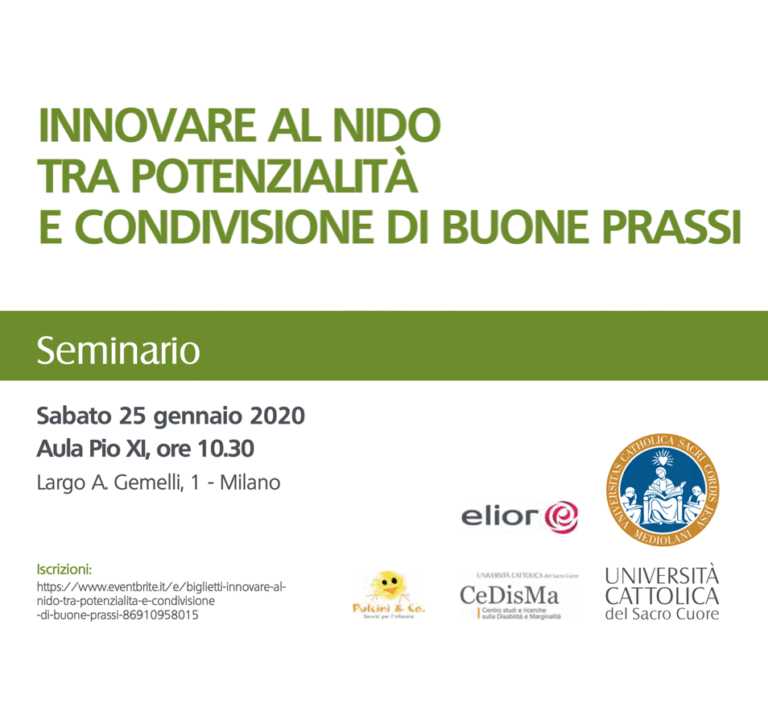 Seminario “Innovare al nido tra potenzialità e condivisione di buone prassi”