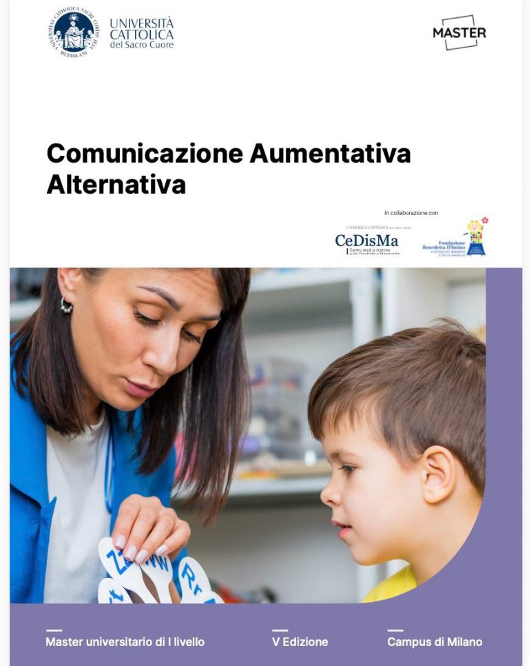 Comunicazione Aumentativa Alternativa (CAA) – V edizione