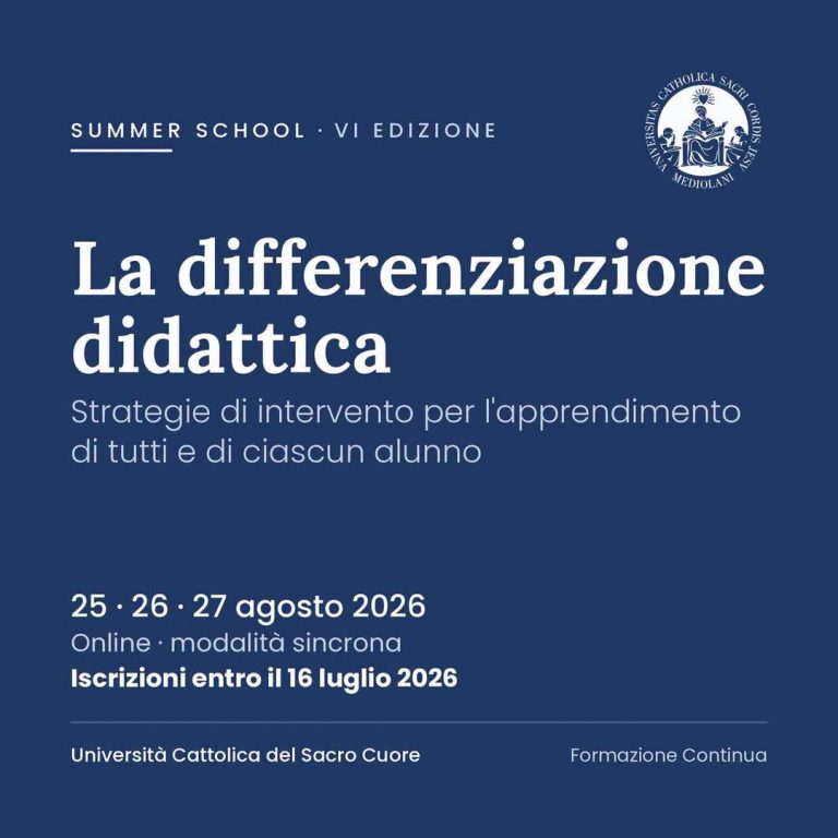 SUMMER SCHOOL – Differenziazione Didattica